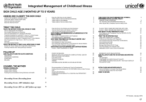 Childhood Illness Management Guideline