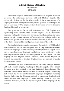 A Brief History of English