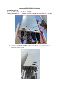 Conexión de feeders en Dual band 1900-2600