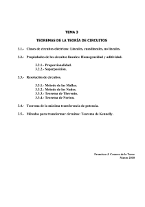 TEMA 3. TEOREMAS DEL ANALISIS DE CIRCU
