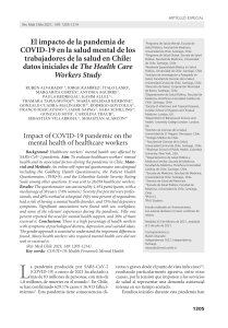 Impacto de la pandemia de COVID-19 en la salud mental en Chile