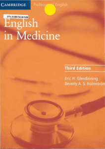 Cambridge - Professional English in Medicine (Third Edition) [EnglishOnlineClub.com]