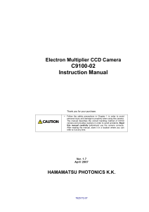 Hamamatsu EMCCD manual c910002