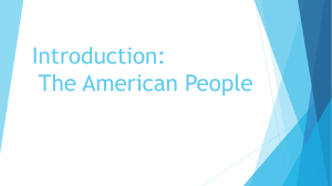 Introduction The American people (1)