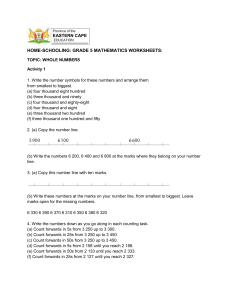Mathematics-Grade 5 Worksheets May 2020