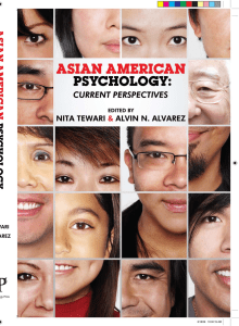 Asian American psychology- current perspectives