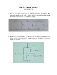 Circuits Assignment in Physics