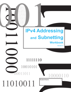 IPv4 Addressing and Subnetting Workbook - Student Version - v2.1 (1)