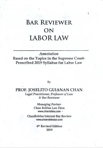 CHAN LABOR LAW REVIEWER 2019