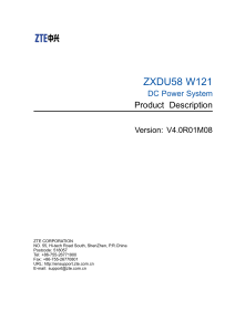 ZXDU58-W121-DC-Power-System-Product-Description