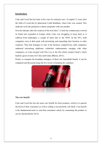 Brand Management of coca-cola