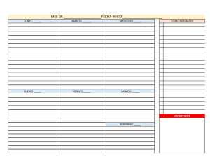 PROGRAMACION SEMANAL