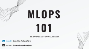 MLOPS 101