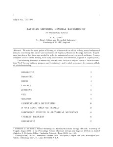 Bayesian methods(ppr) Jaynes, E.T