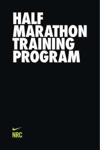 Nike- Half Marathon training