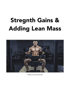 strength gains and lean mass