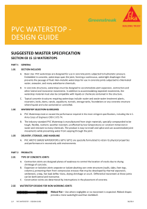 PVC Waterstop Design Guide