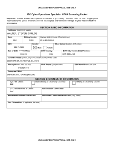 17C Reclassification NFNA Screening Packet