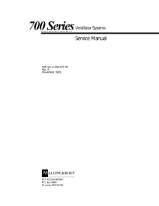 Mallinckrodt 700 - Service manual