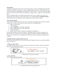 Scientific Method & Controlled Experiments