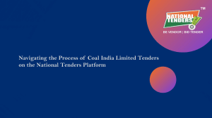 Coal India Limited Tenders