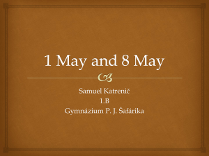 1 May and 8 May