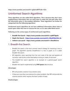 Uninformed Search Algorithms