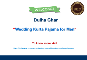 Wedding Kurta Pajama for Men
