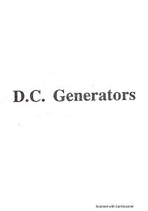 DC generator