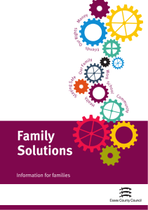 Family Solutions Leaflet