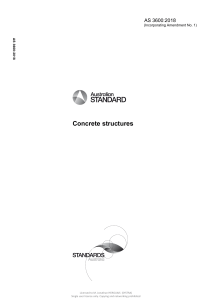 AS 3600:2018 Concrete Structures Design Standard