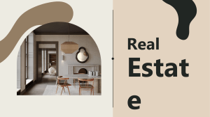 Abstract Real Estate Presentation Brown variant