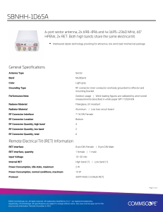 SBNHH-1D65A Product specifications