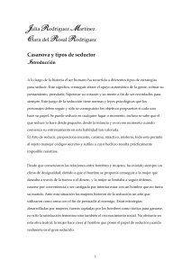 casanova y tipos de seductor psicologia de la conciencia - Julia Rodríguez & Clara del Rosal