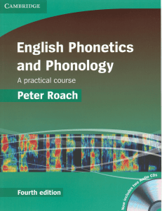 English Phonetics and Phonology Textbook by Peter Roach