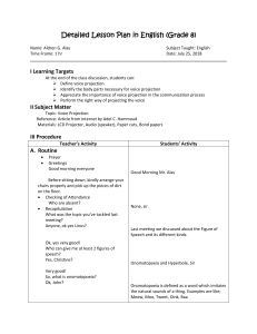 English Lesson Plan: Voice Projection for Grade 8