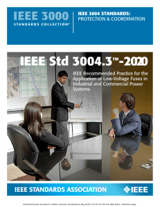 IEEE-Std-3004.3-2020, IEEE Recommended Practice for Application of Low-Voltage Fuses in Industrial and Commercial Power Systems