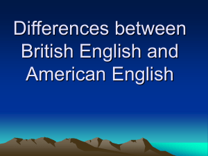 8.2 Differences between British English and American English-2