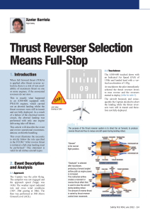 Thrust Reverser Selection Means Full Stop【AIRBUS SAFETY FIRST】