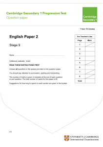Secondary-Progression-Test-Stage-9-English-Paper-2