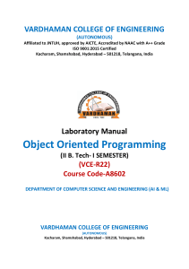 OOPS LAB MANNUAL
