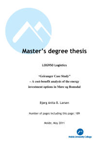 Master's degree Master's degree thesis s degree thesis