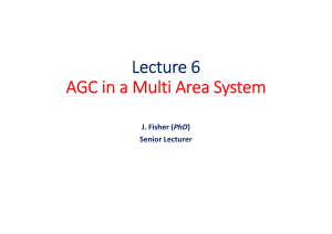 Lecture 6 Multi-Area System