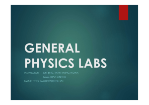 GENERAL PHYSICS LABS