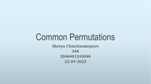 Common Permutations