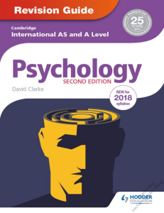 Cambridge Intl AS and A Level Psychology Revision Guide 2nd Edition