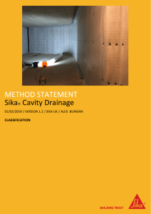 SIKA CAVITY DRAINAGE