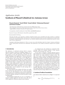 Synthesis of Phased Cylindrical Arc Antenna Arrays