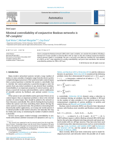 Article Boolean networks is NP-complet