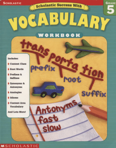 Scholastic Success with Vocabulary  Grade 5 ( PDFDrive )